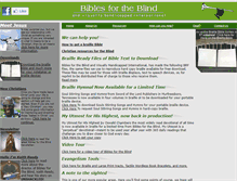 Tablet Screenshot of biblesfortheblind.org